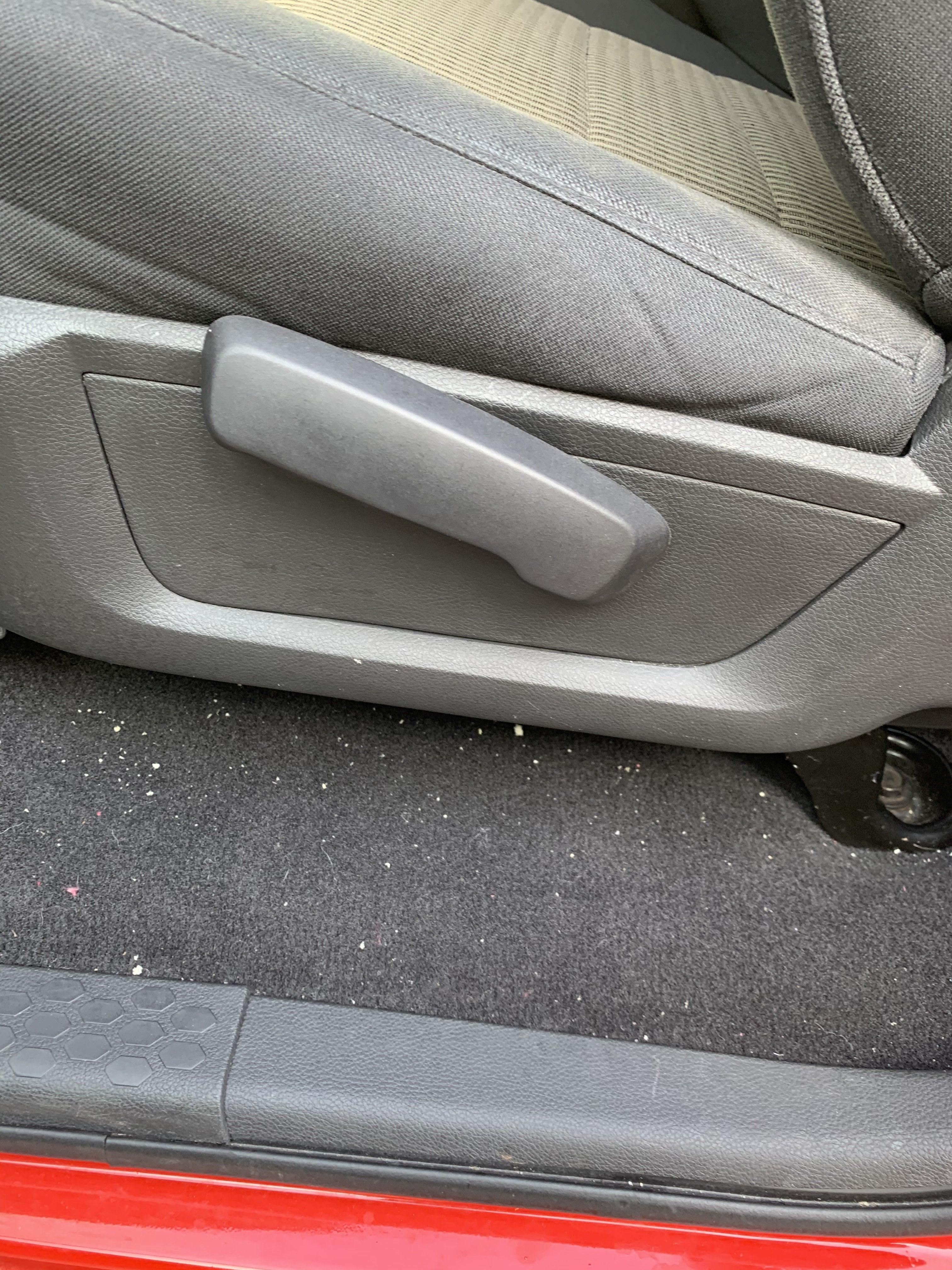 Drivers seat trim removal